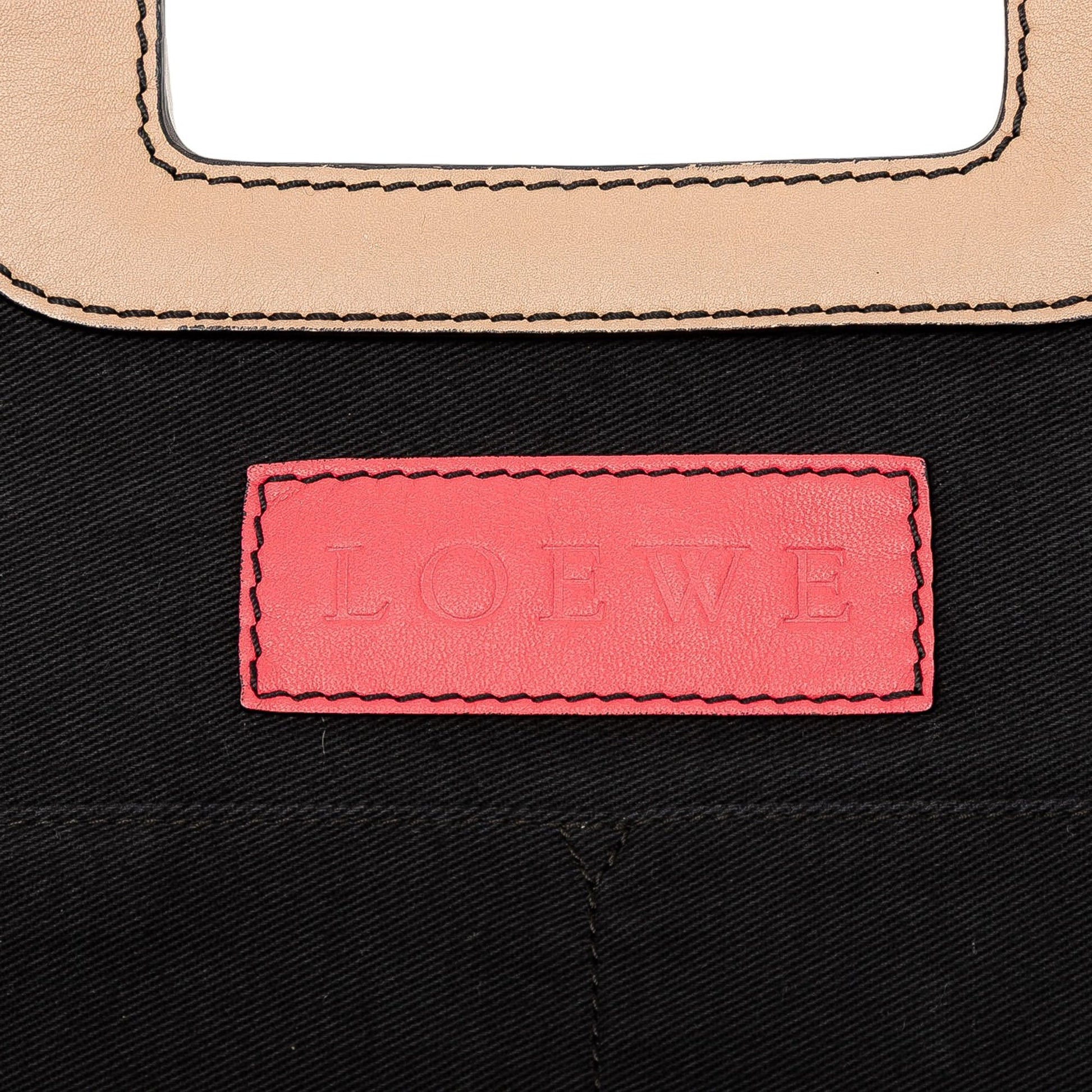 LOEWE Anagram Multicolor Leather Accordion Satchel