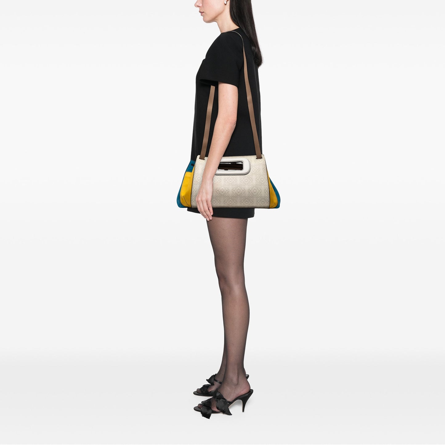 LOEWE Anagram Multicolor Leather Accordion Satchel