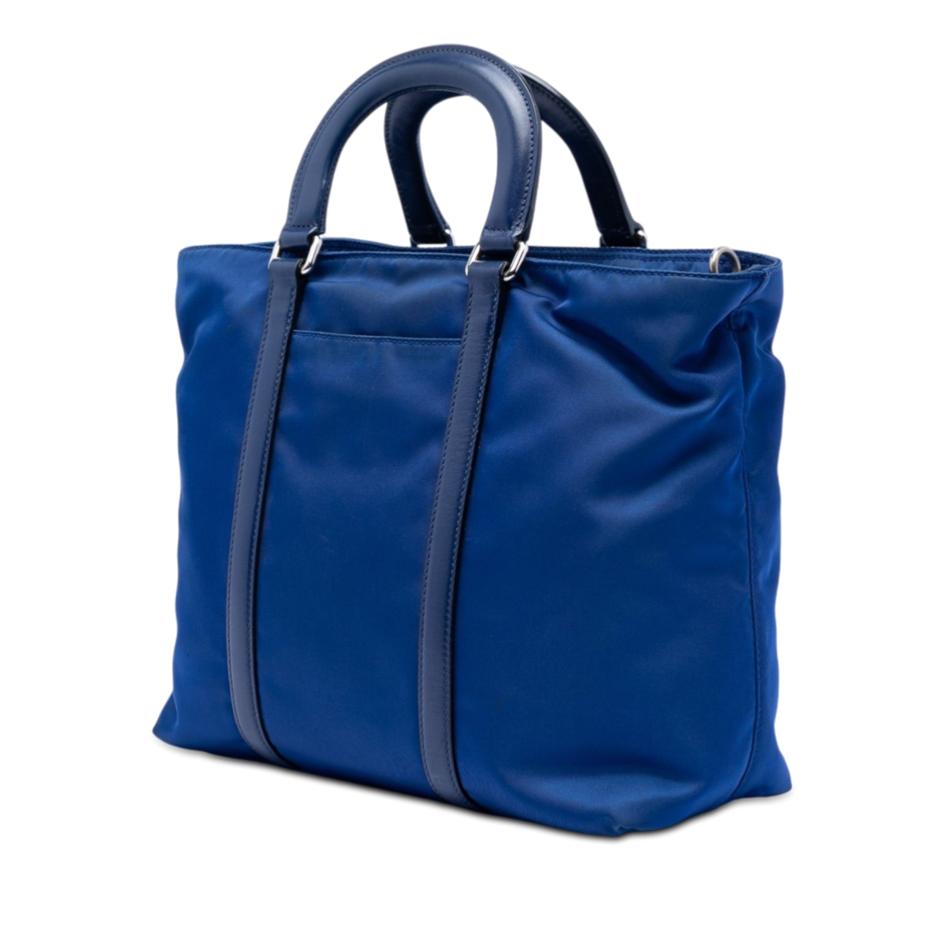 Vitello Trimmed Tessuto Satchel