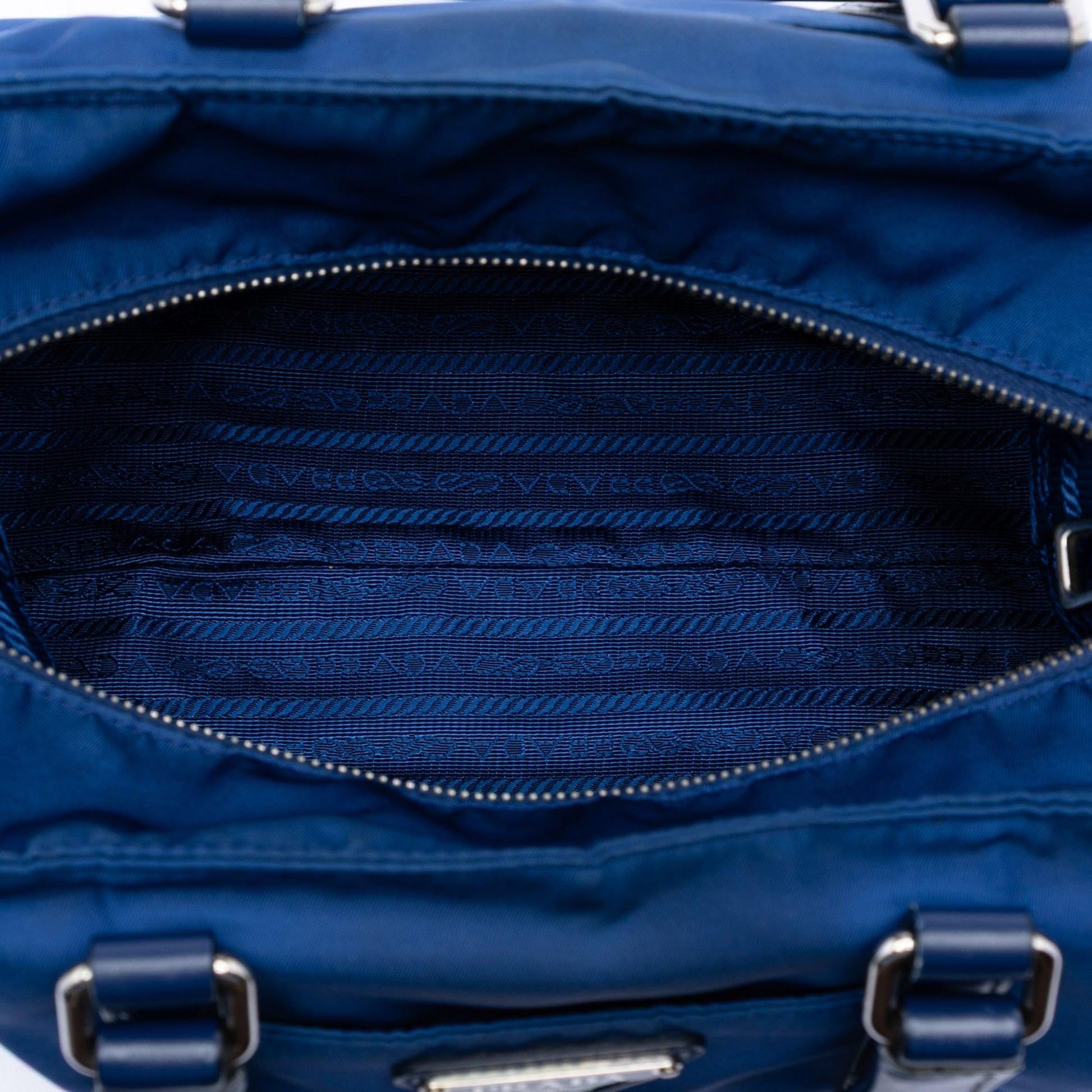 Vitello Trimmed Tessuto Satchel