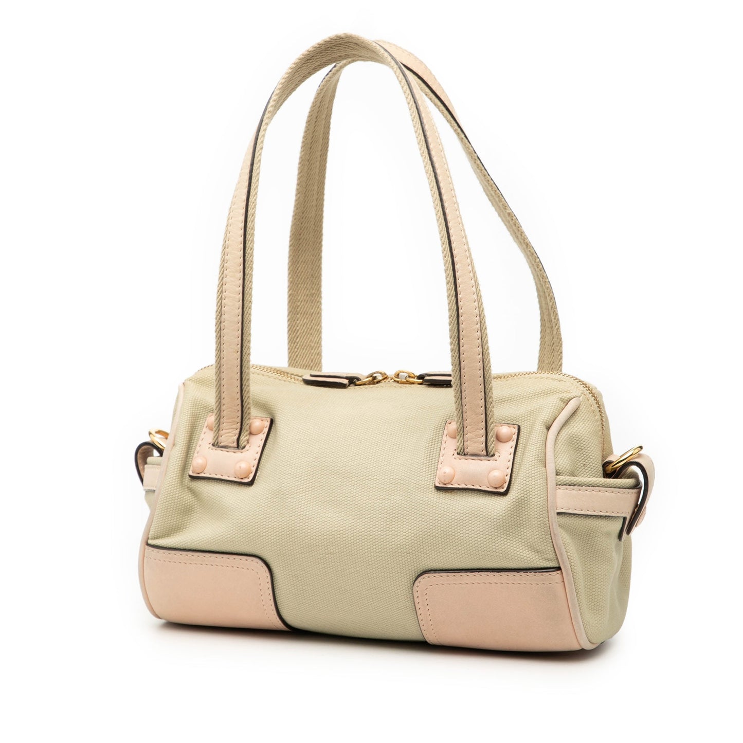 LOEWE Mini Anagram Canvas Barrel Bag