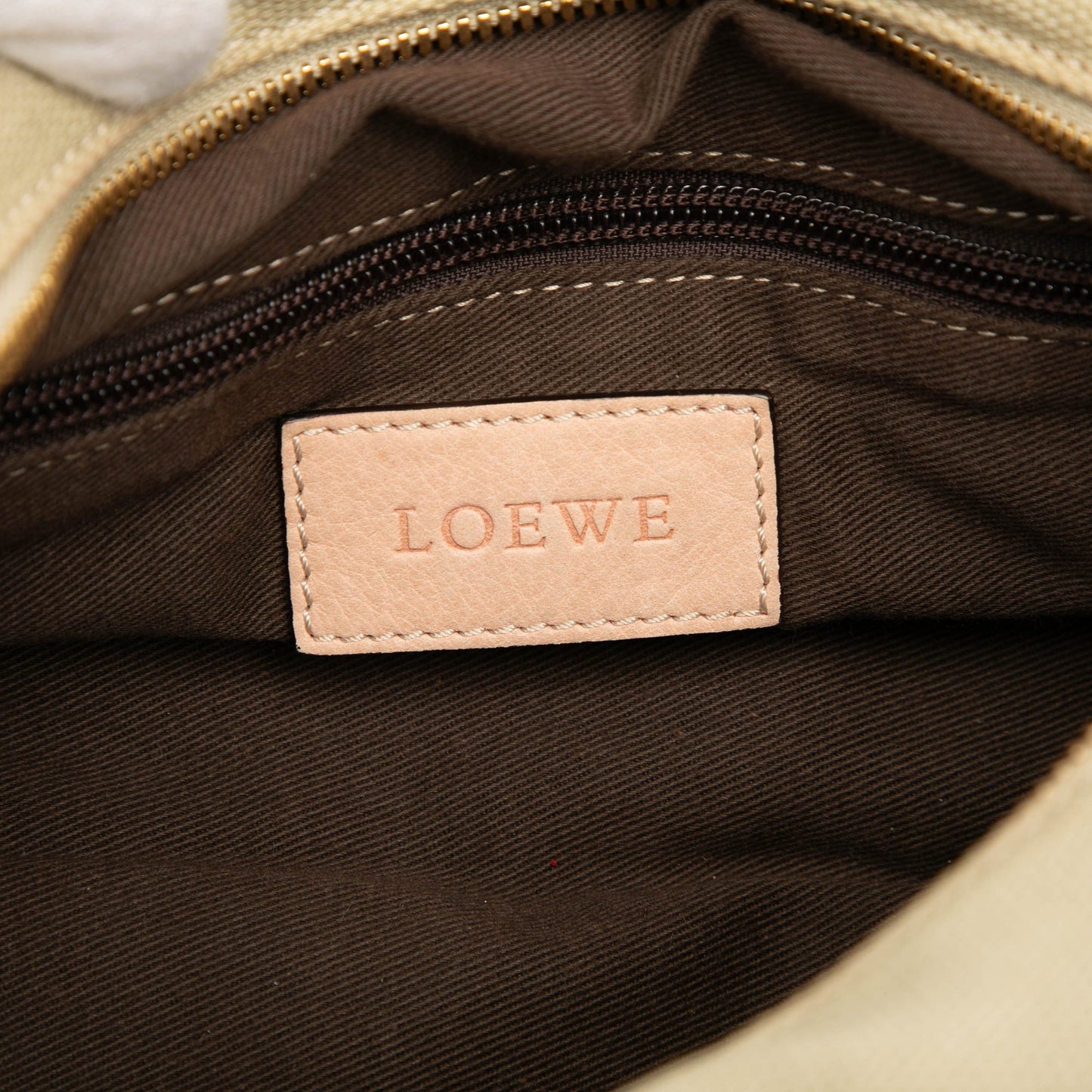 LOEWE Mini Anagram Canvas Barrel Bag
