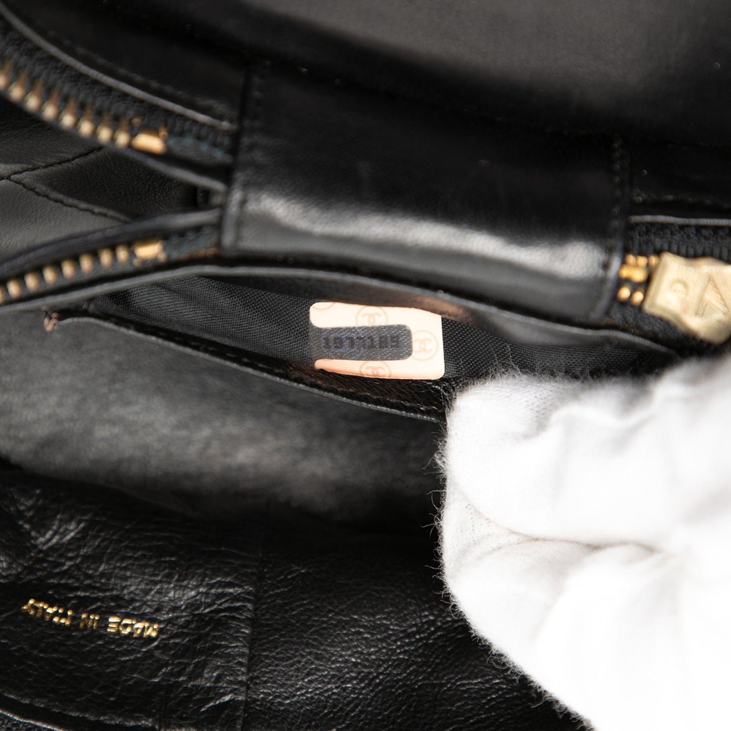 Quilted Lambskin Tassel Vanity Case with Chain