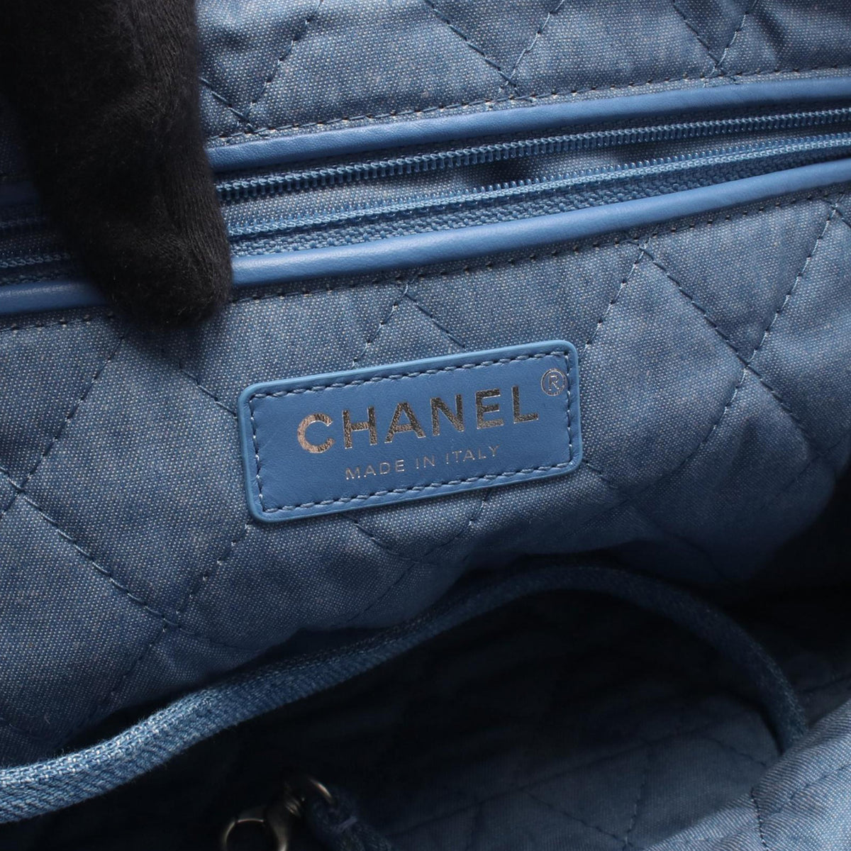 Chanel Large Denim Sequin Embellished 22 Hobo