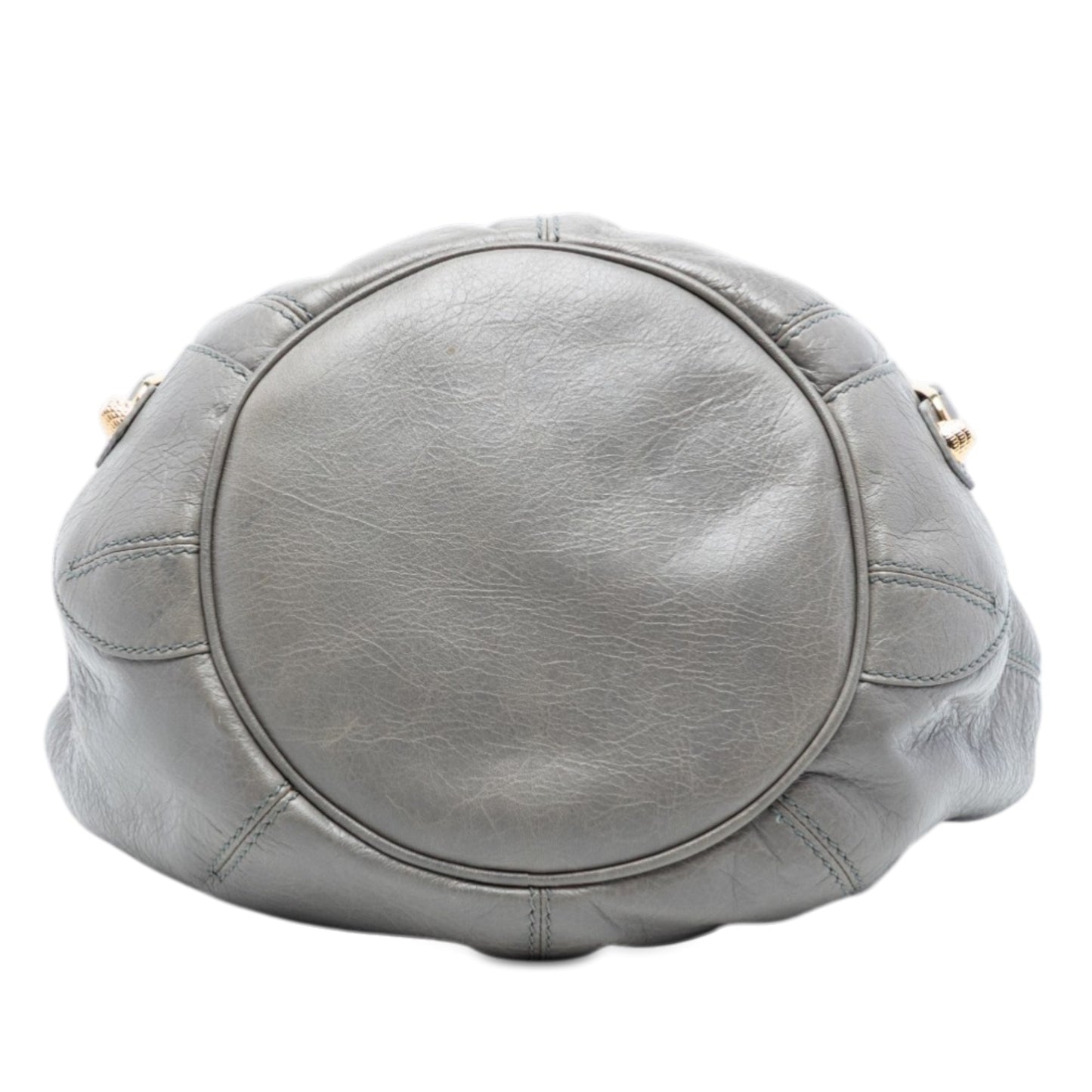 Lambskin Motocross Giant 21 Pompon Bucket Bag