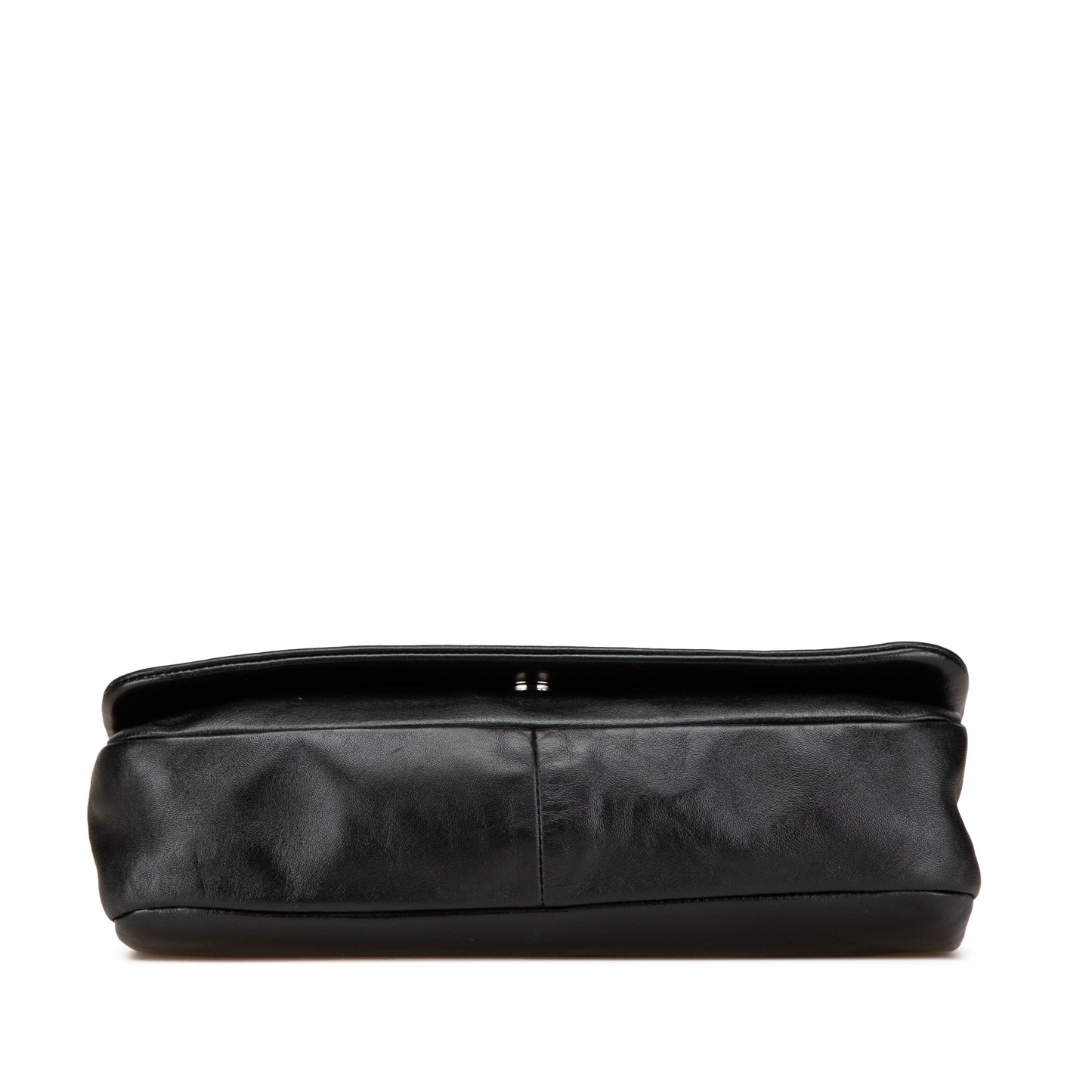 Chanel CC Studded Lambskin East West Flap