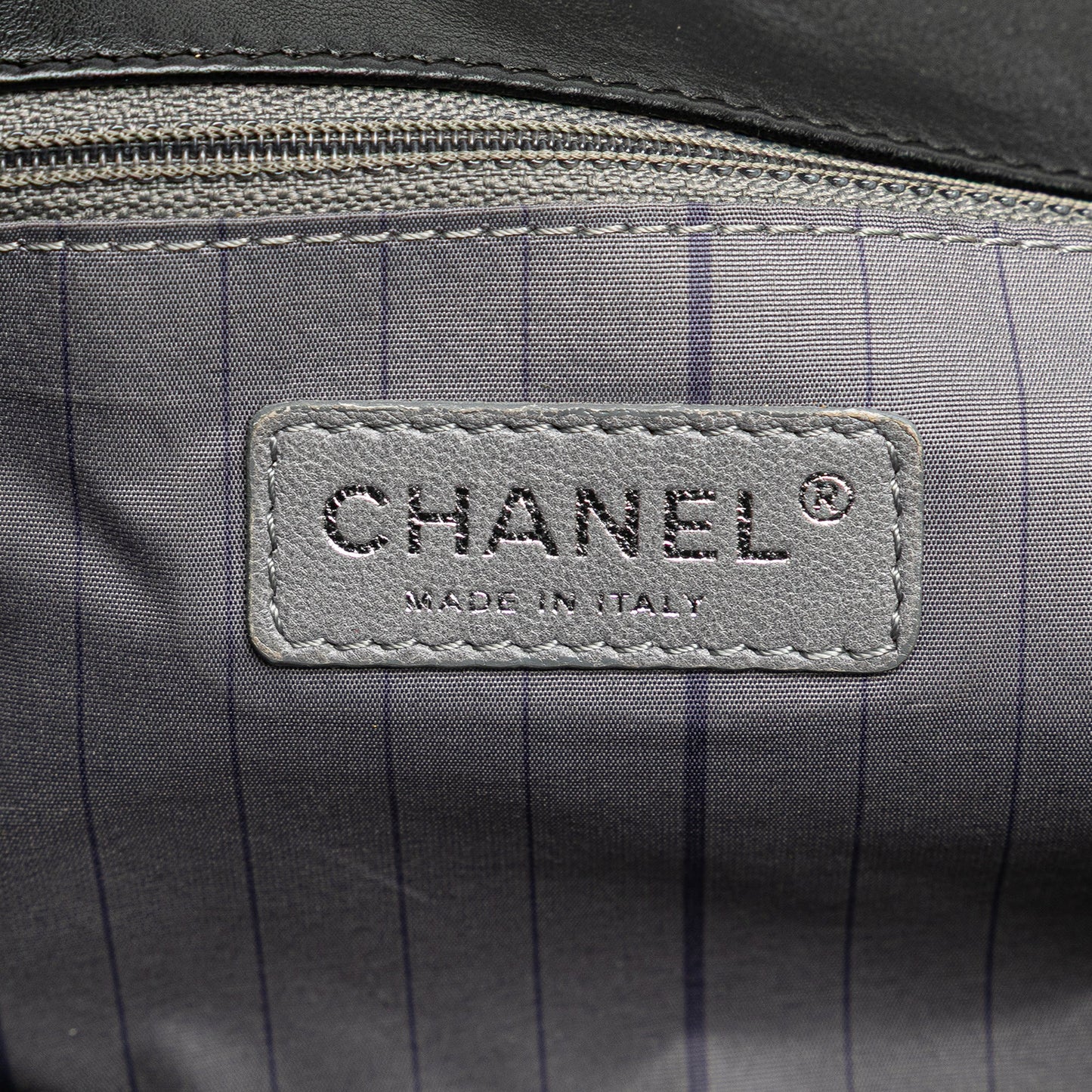 Chanel CC Studded Lambskin East West Flap
