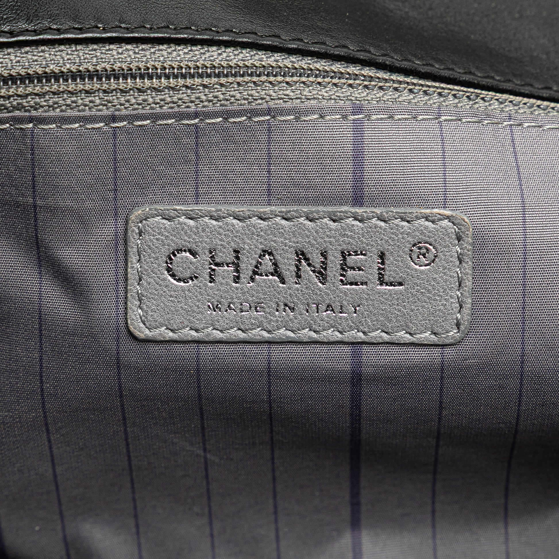 Chanel CC Studded Lambskin East West Flap