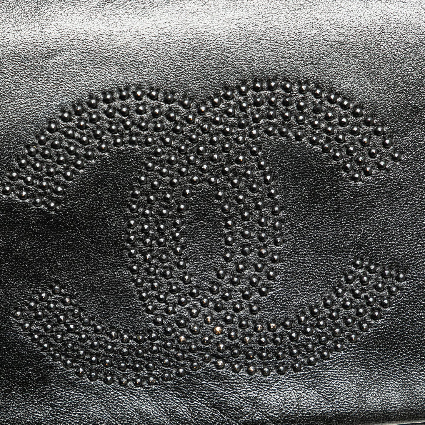 Chanel CC Studded Lambskin East West Flap