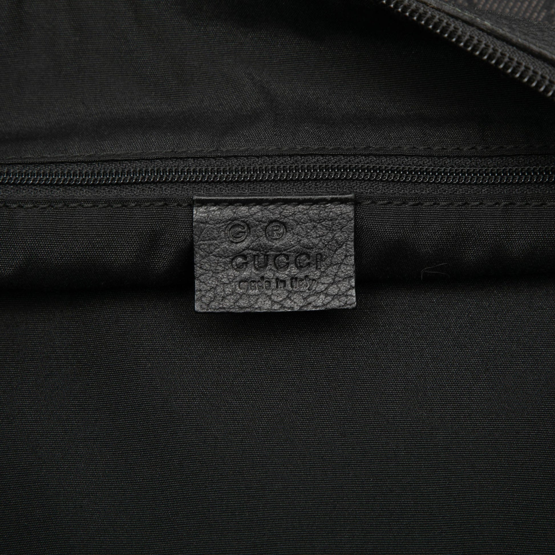 Gucci Large GG Denim Half Moon Crossbody