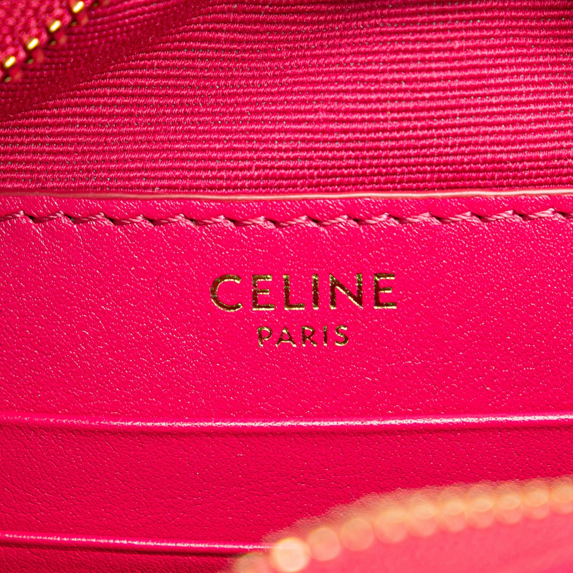 Celine Quilted Calfskin C Charm Crossbody