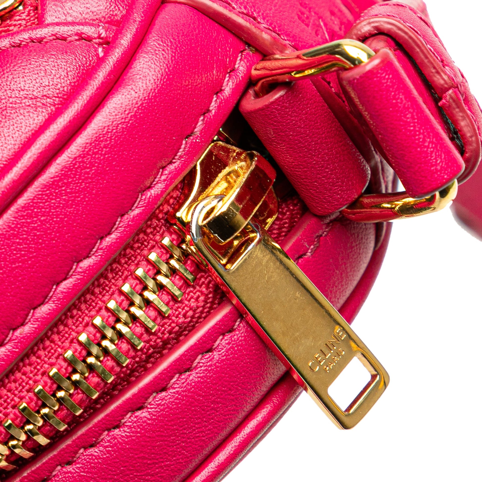 Celine Quilted Calfskin C Charm Crossbody