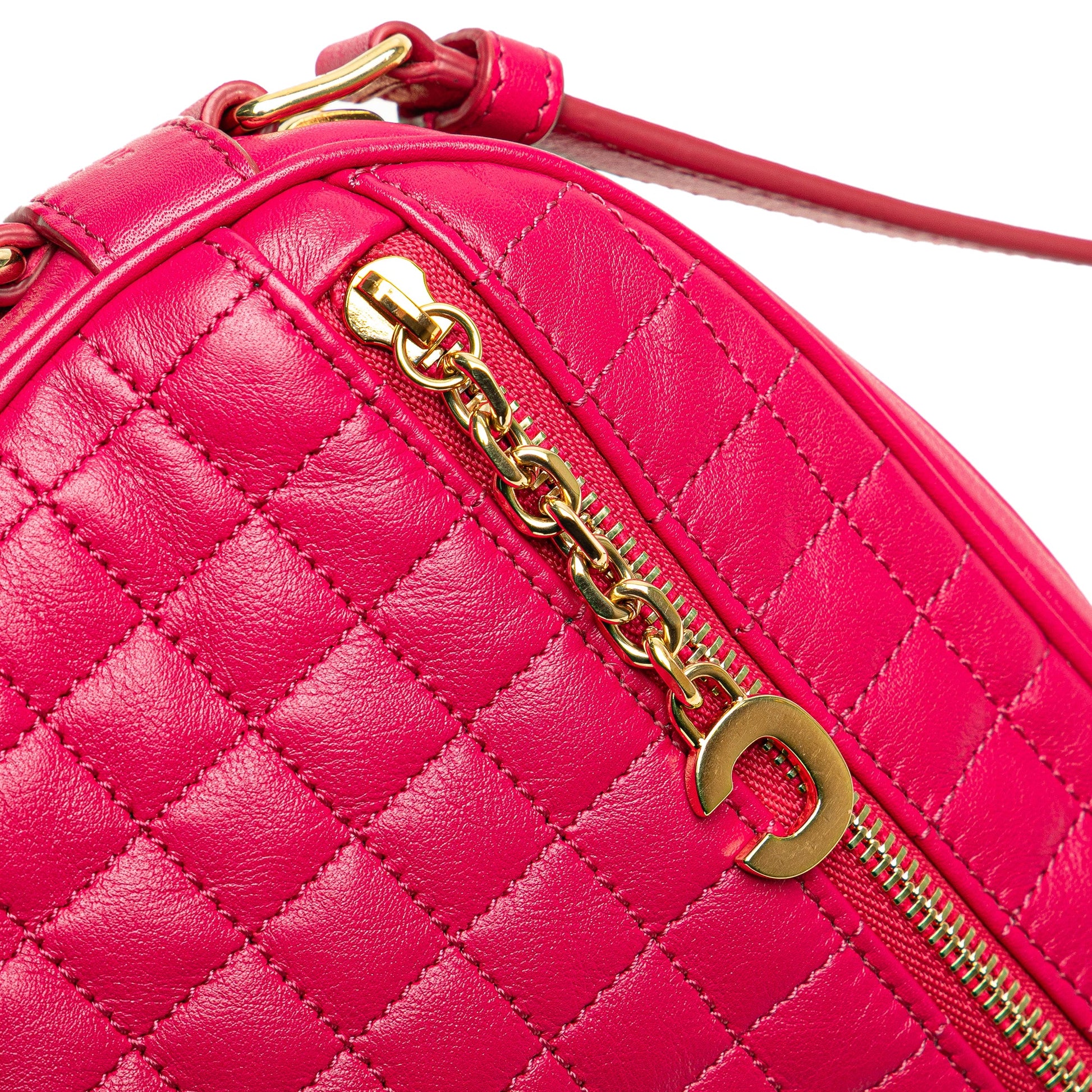 Celine Quilted Calfskin C Charm Crossbody