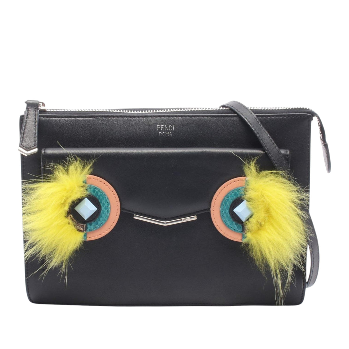 Fendi Leather Monster Shoulder Bag