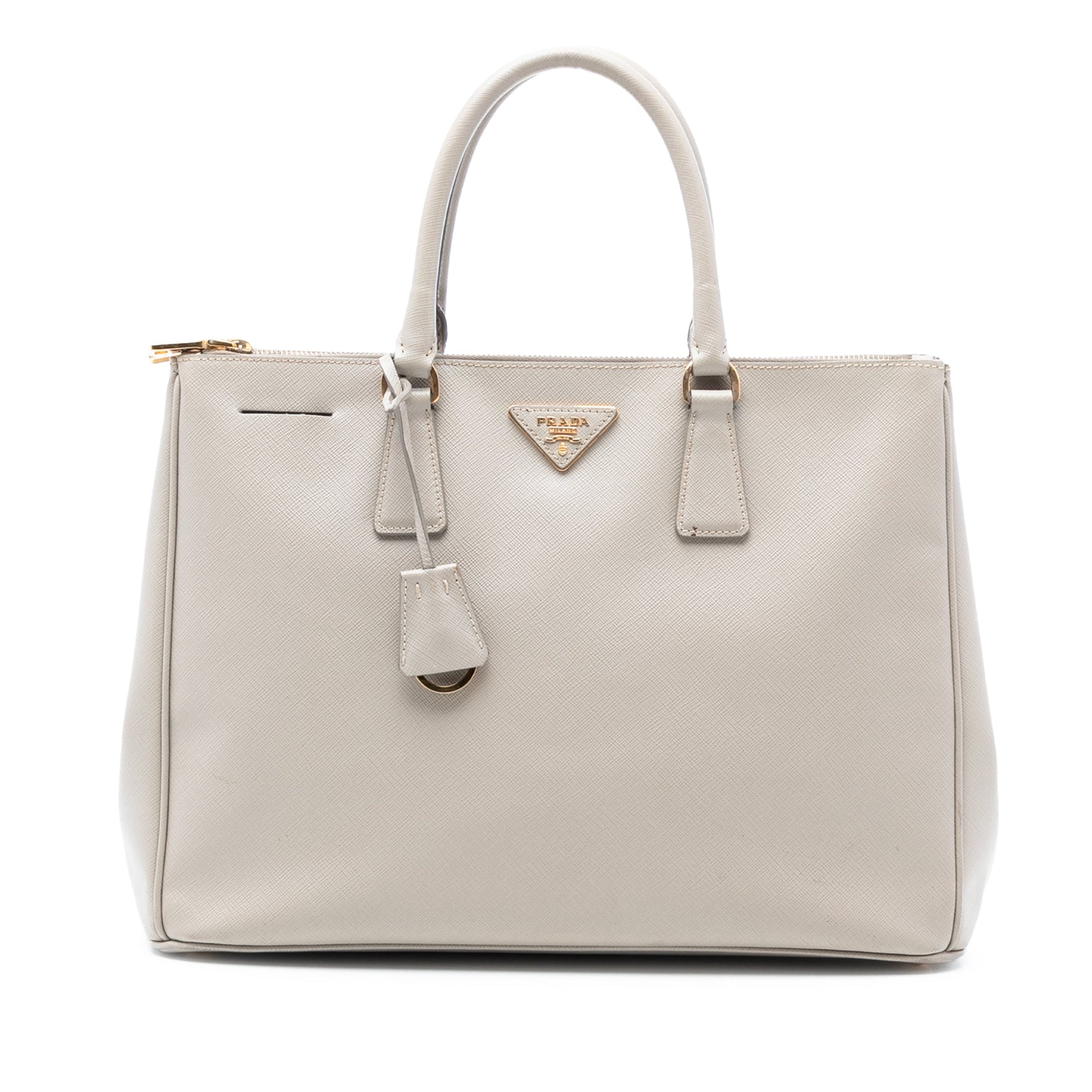 Prada Large Saffiano Lux Galleria Double Zip Tote