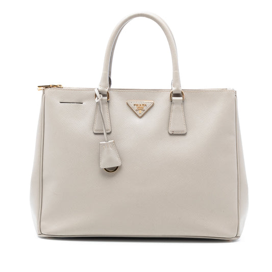 Prada Large Saffiano Lux Galleria Double Zip Tote