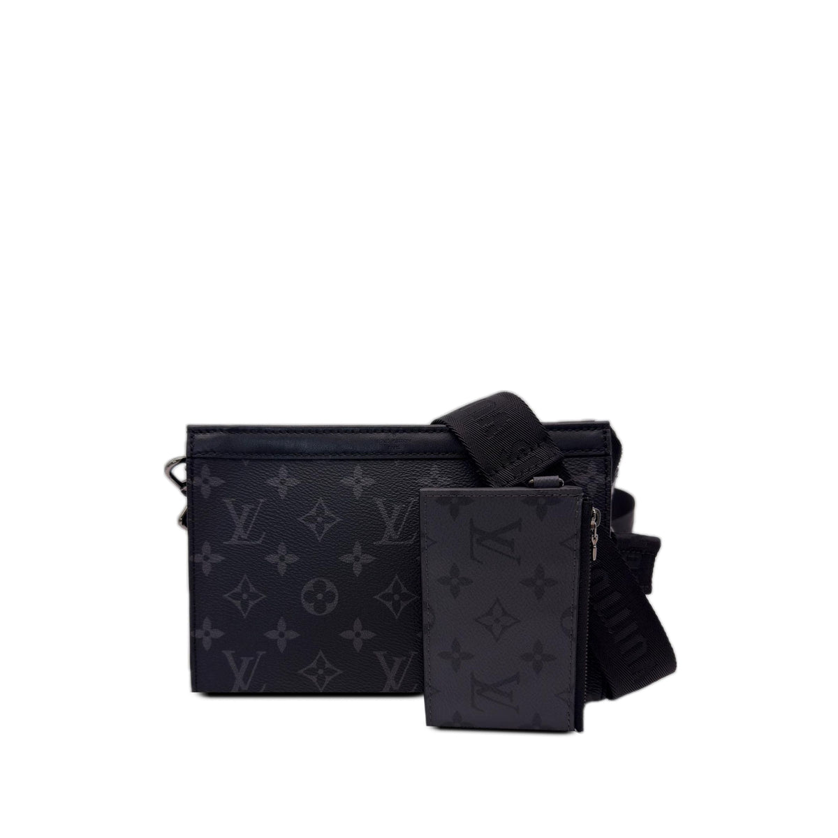 Louis Vuitton Monogram Eclipse Gaston Wearable Wallet — Black