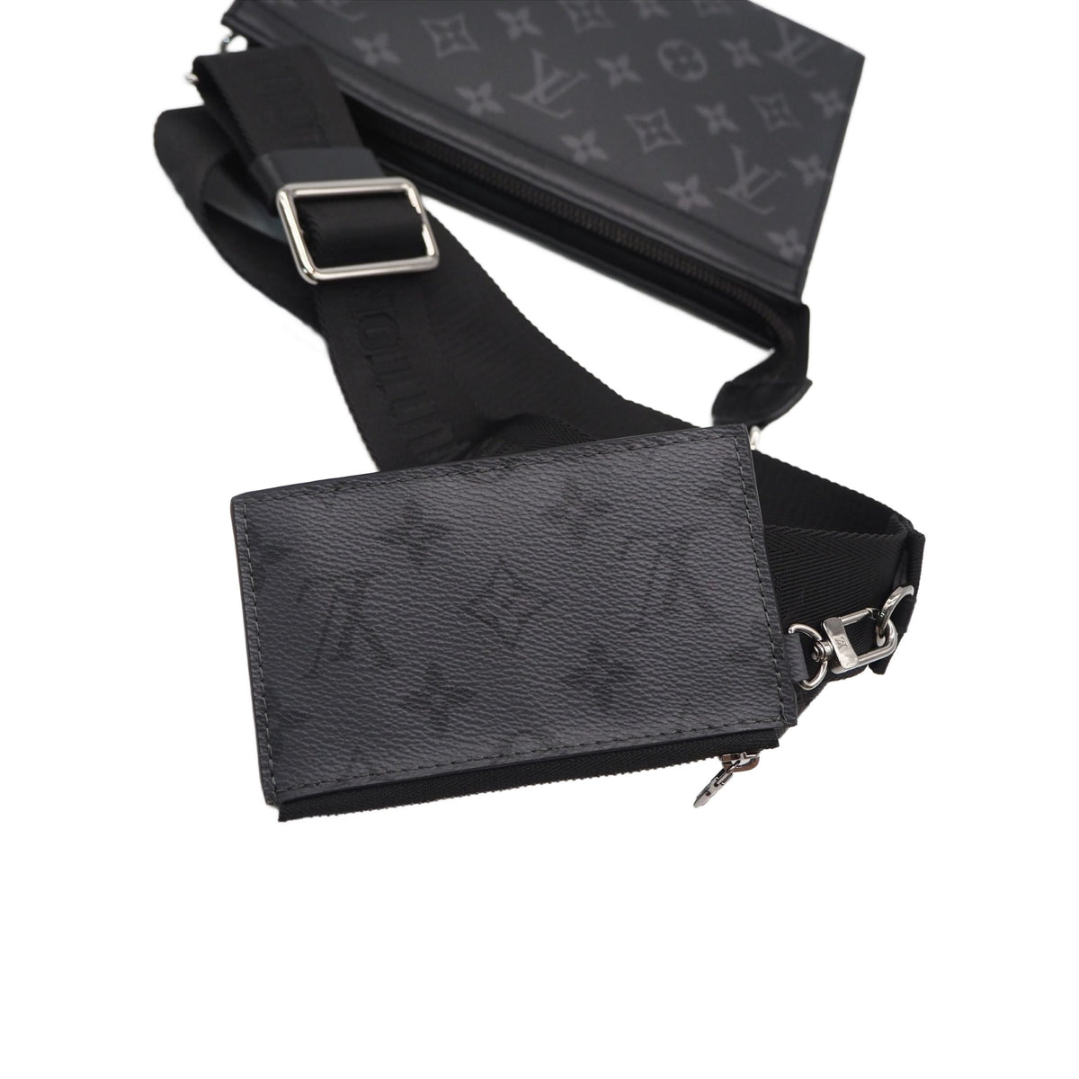 Louis Vuitton Monogram Eclipse Gaston Wearable Wallet — Black