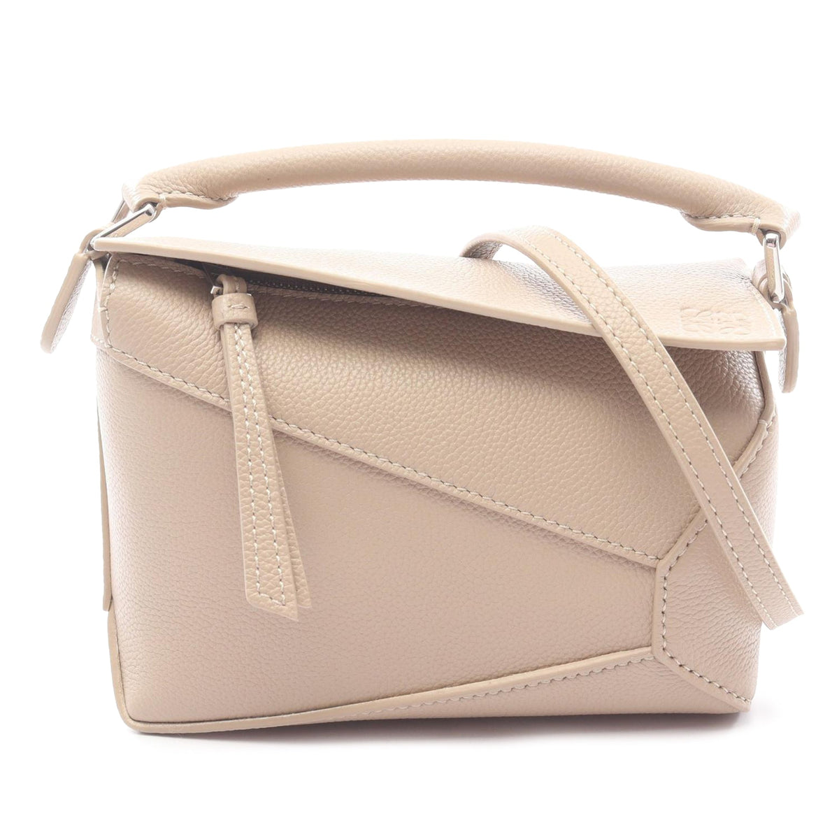 LOEWE Mini Calfskin Puzzle Edge Satchel