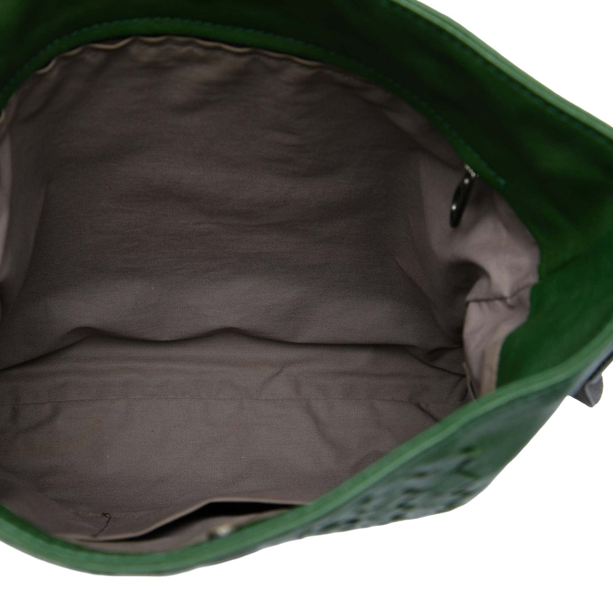 Bottega Veneta Intrecciato Trimmed Nappa Crossbody — Green