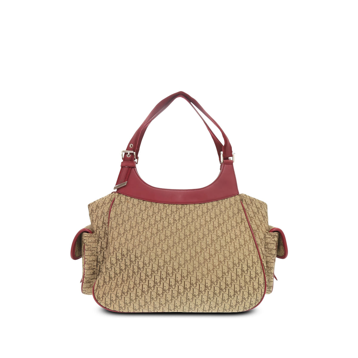 Dior Trotter Canvas Street Chic Handbag — Beige