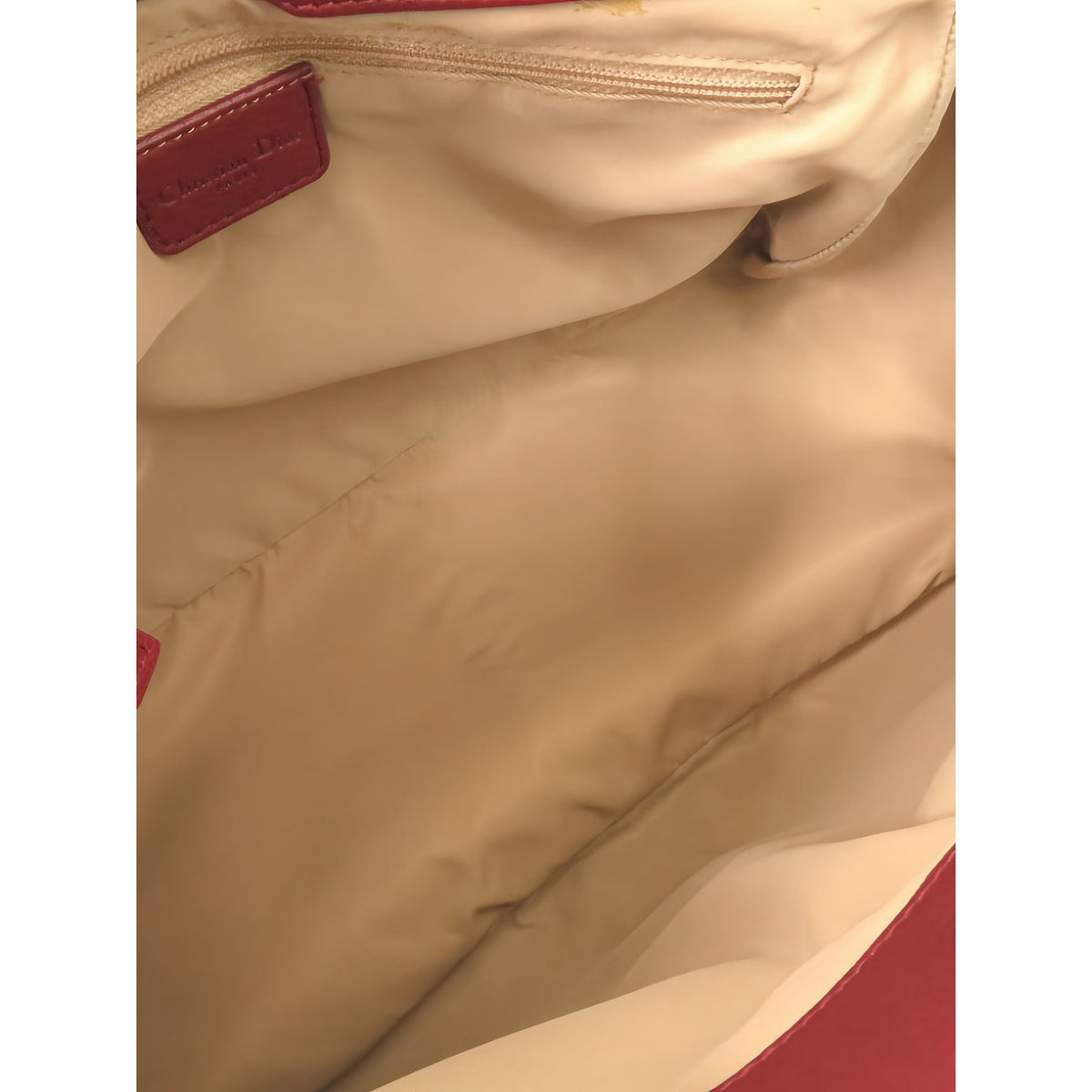 Dior Trotter Canvas Street Chic Handbag — Beige