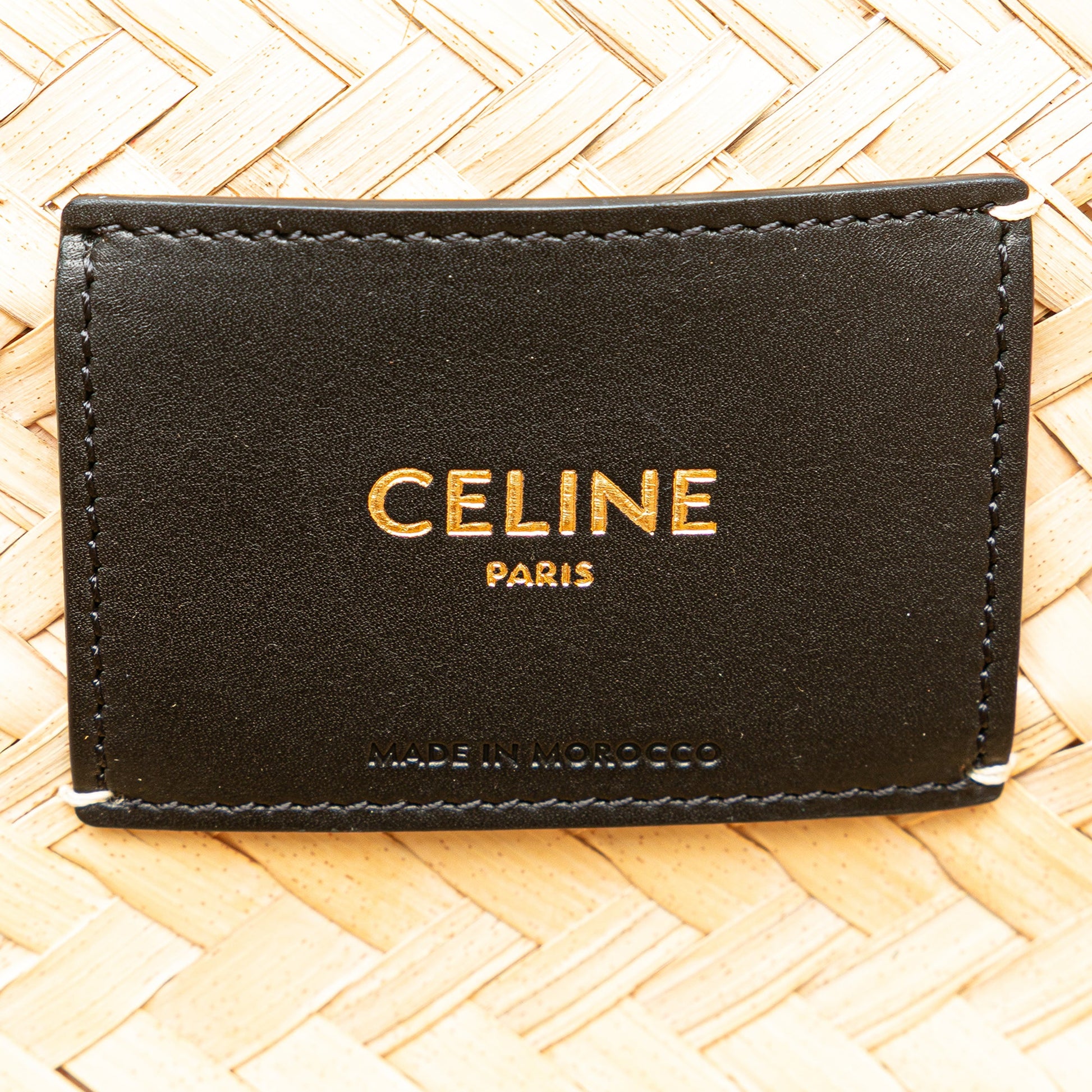 Celine Andre Butzer Large Raffia Classic Wanderer Embroidered Shopping Tote