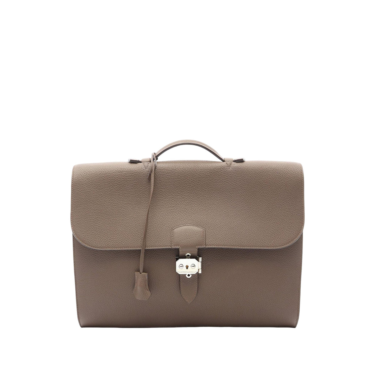 Hermès Togo Sac A Depeches 38 — Brown