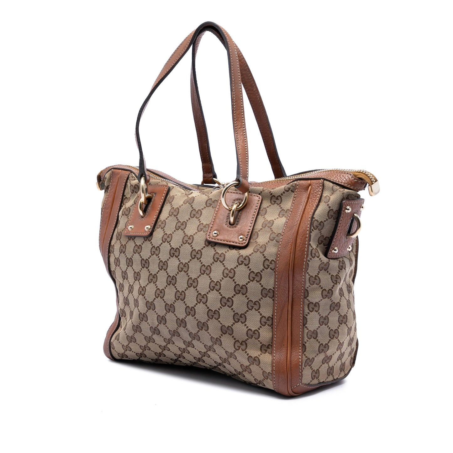 Medium GG Canvas Charm Satchel