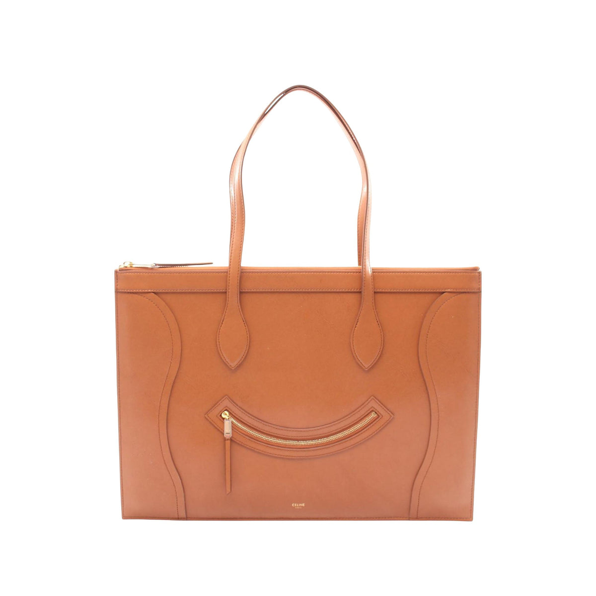 Celine Leather Flat New Luggage Cabas
