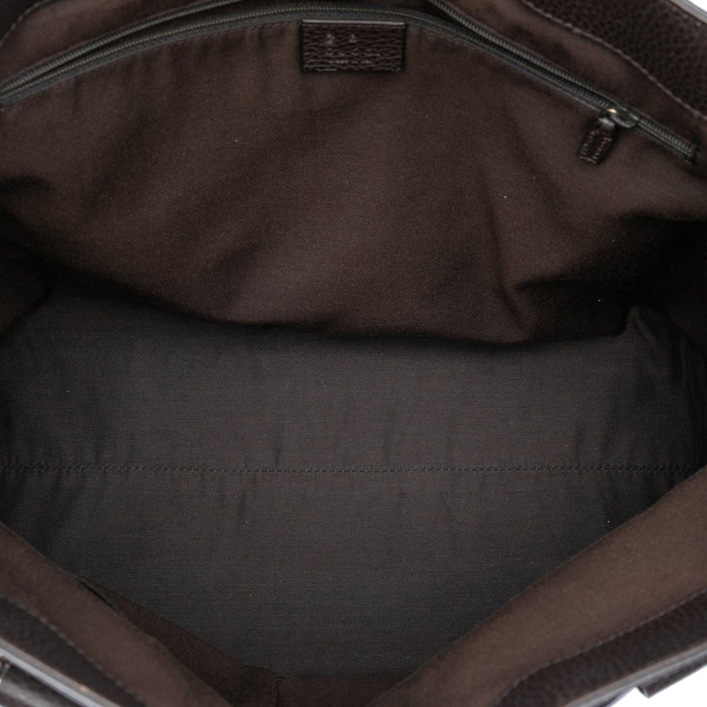Grained Calfskin Bamboo Shopper Tote