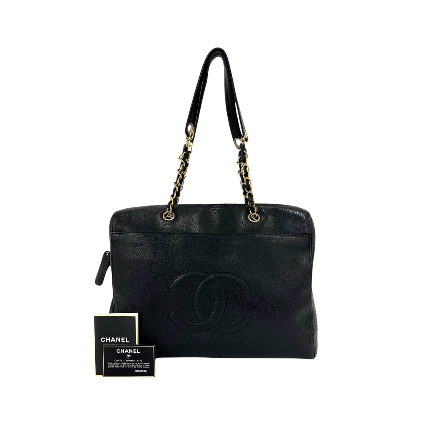 Chanel CC Caviar Chain Tote