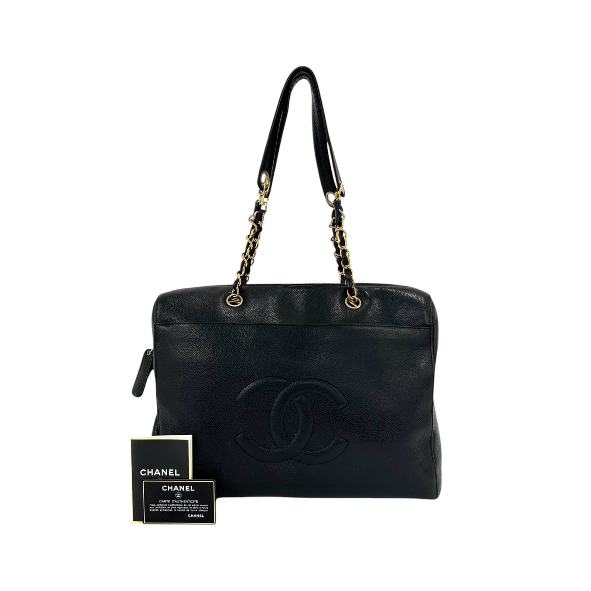Chanel CC Caviar Chain Tote