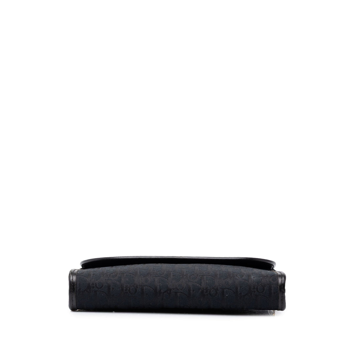 Dior Diorissimo Trotter Canvas Chain Shoulder Bag — Black