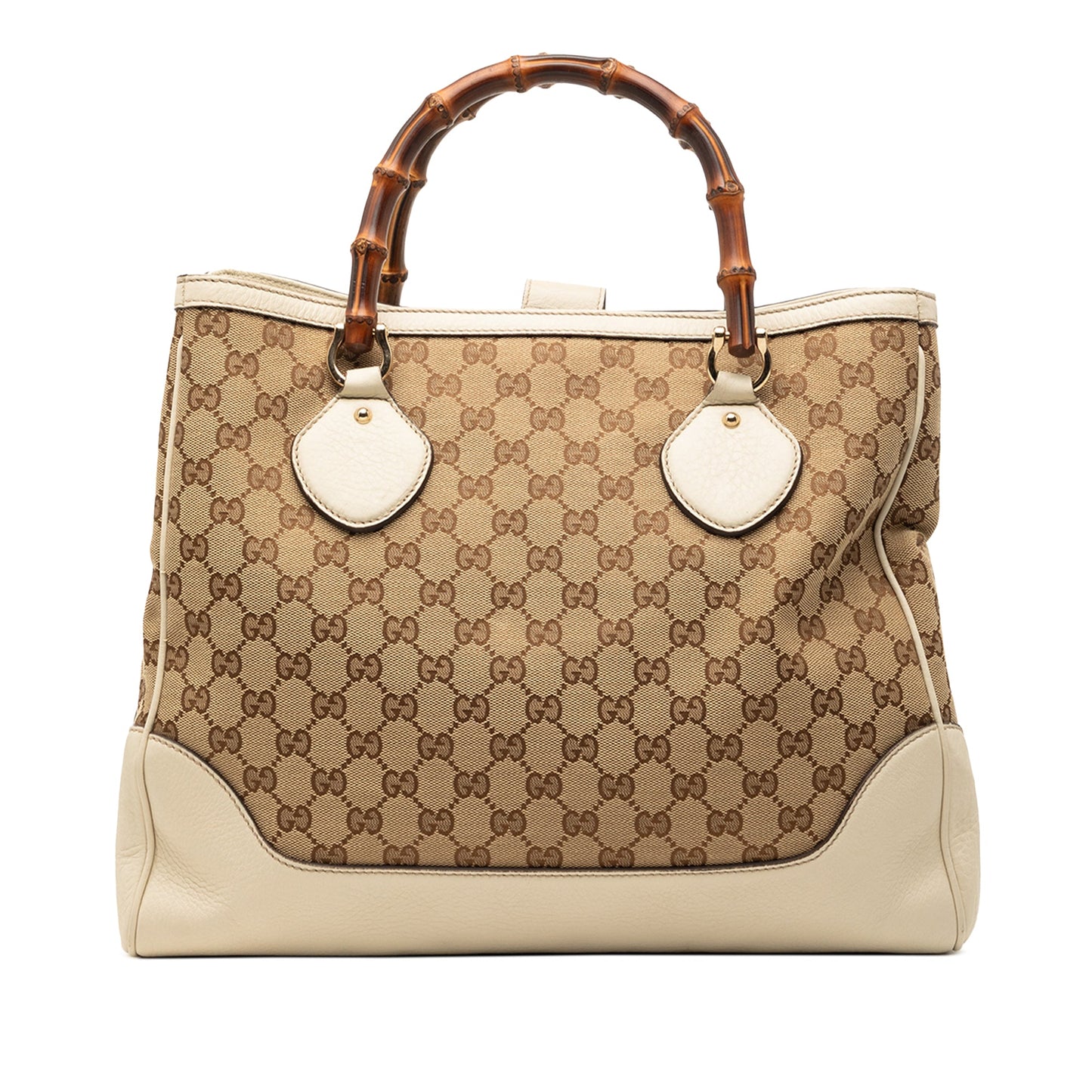 Gucci GG Canvas Bamboo Diana Tote