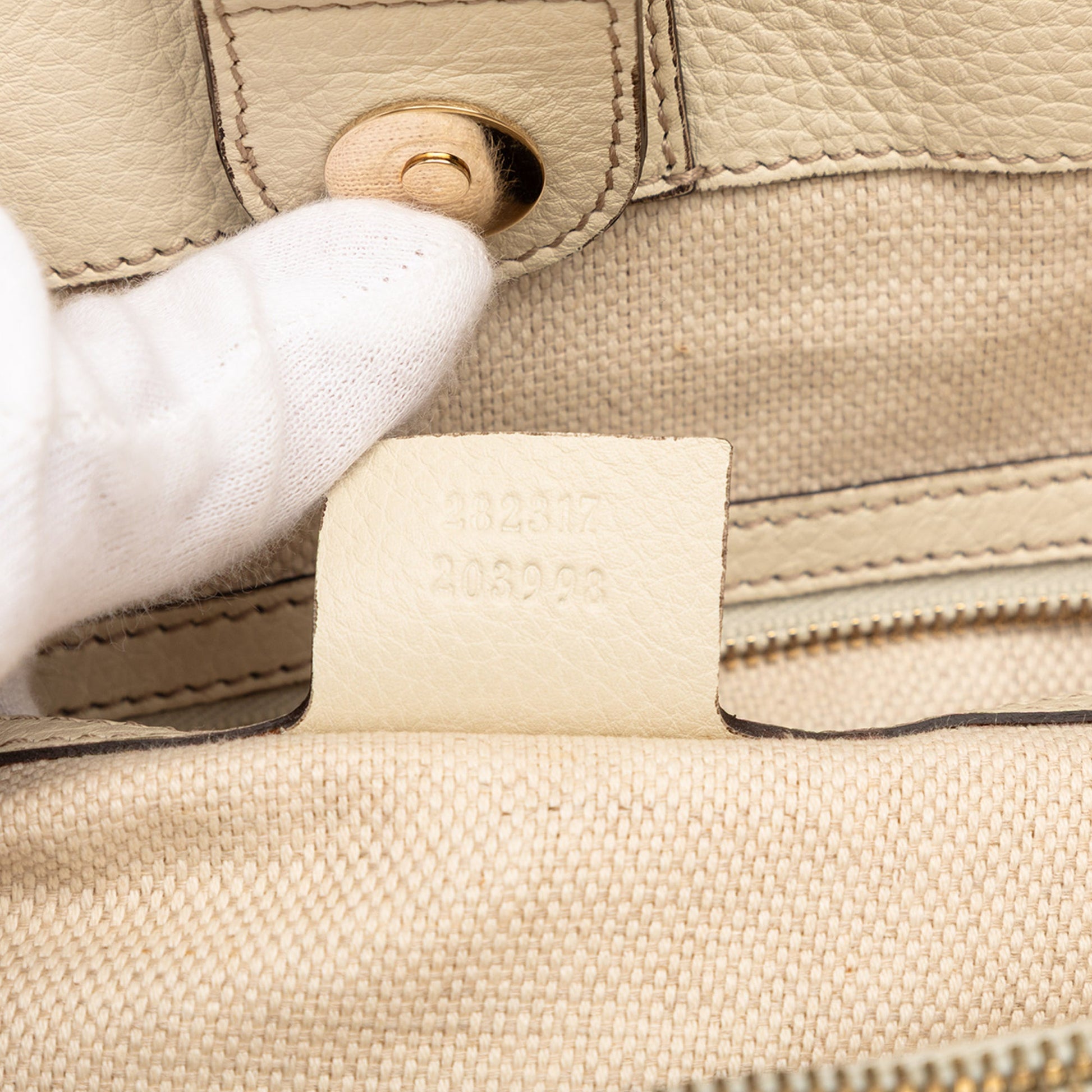Gucci GG Canvas Bamboo Diana Tote