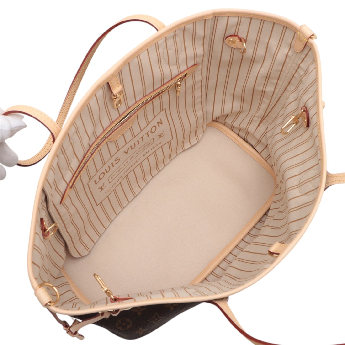 Louis Vuitton Monogram Neverfull Bandouliere Inside Out MM
