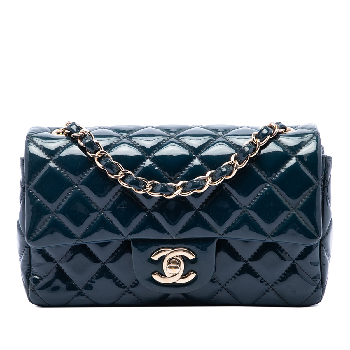 Chanel Mini Rectangular Classic Patent Single Flap