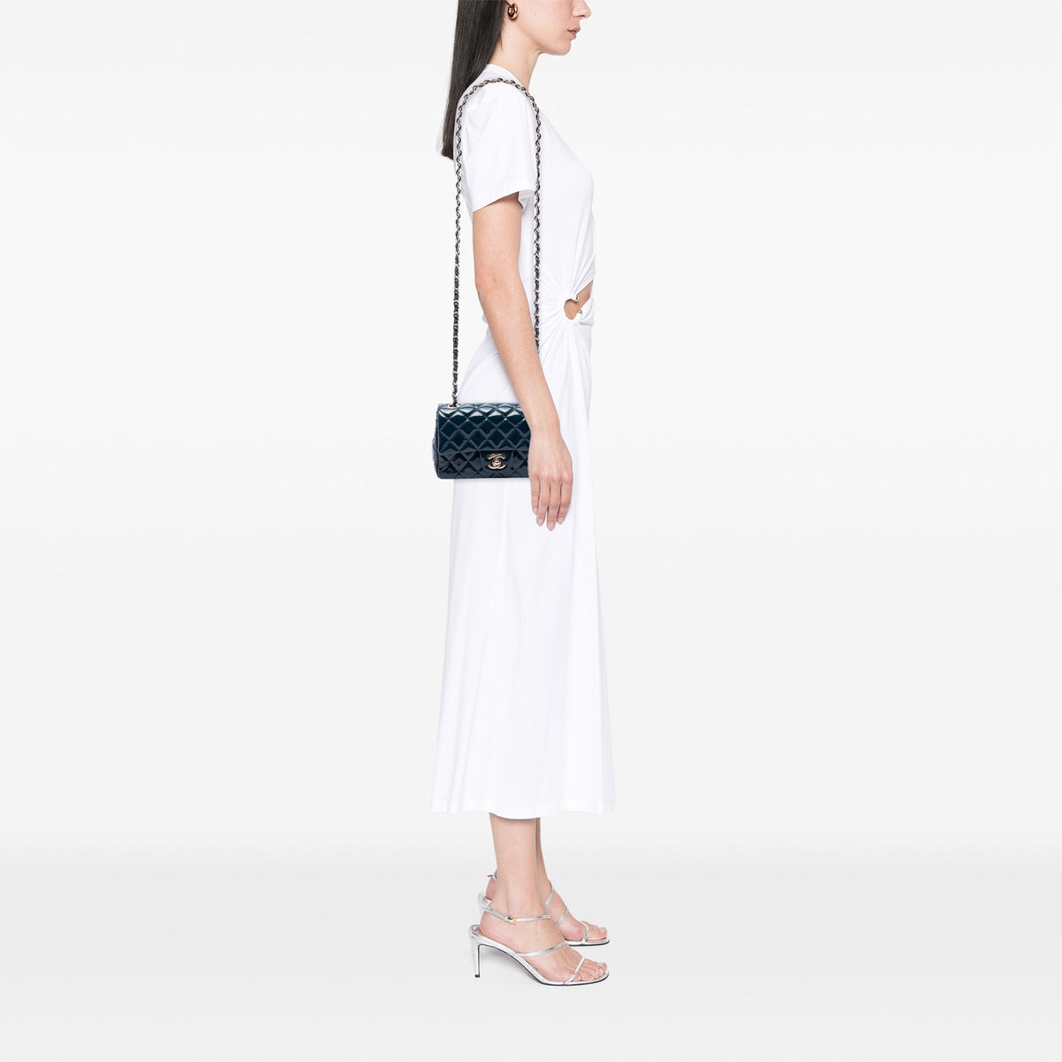 Chanel Mini Rectangular Classic Patent Single Flap