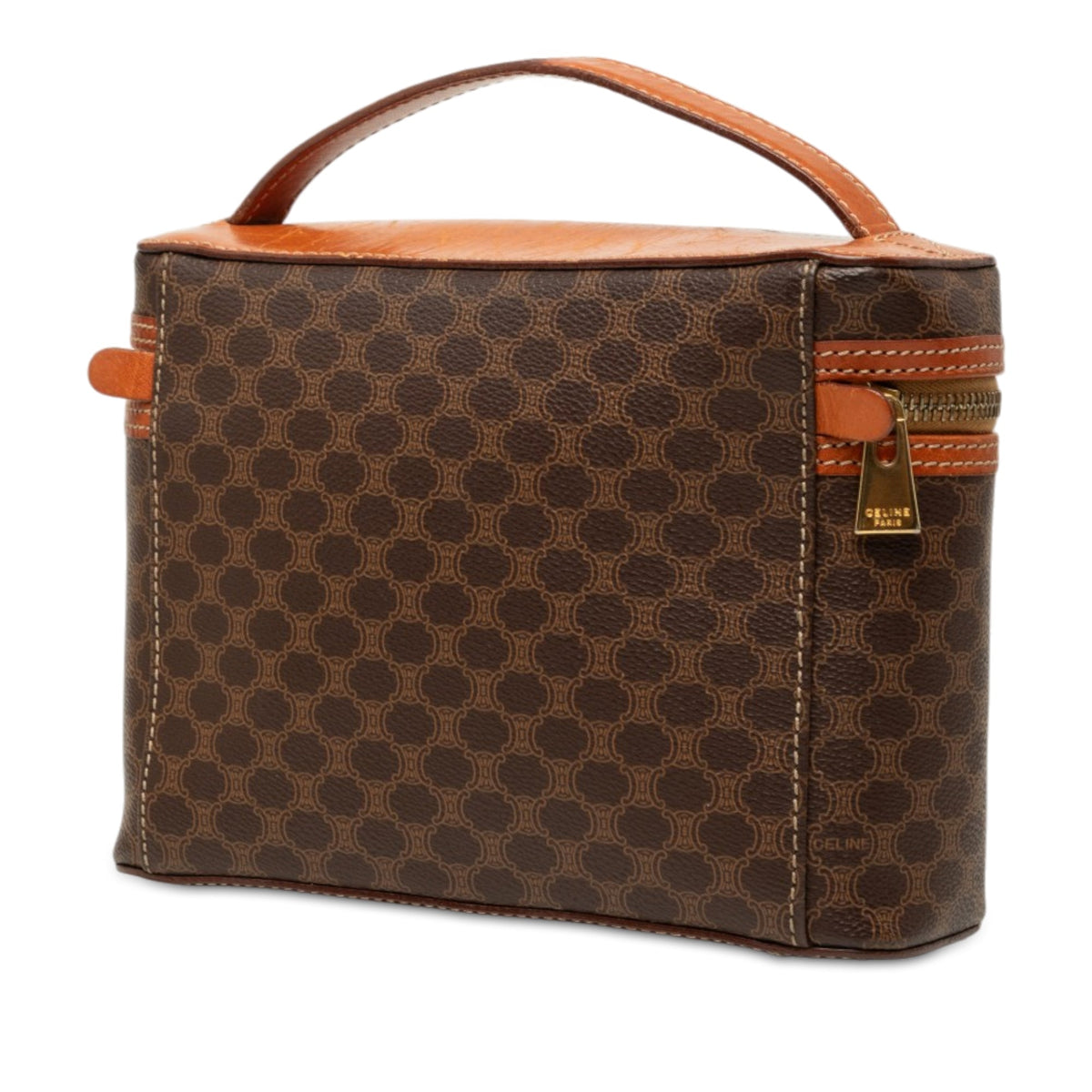 Celine Macadam Coated Canvas Vanity Bag