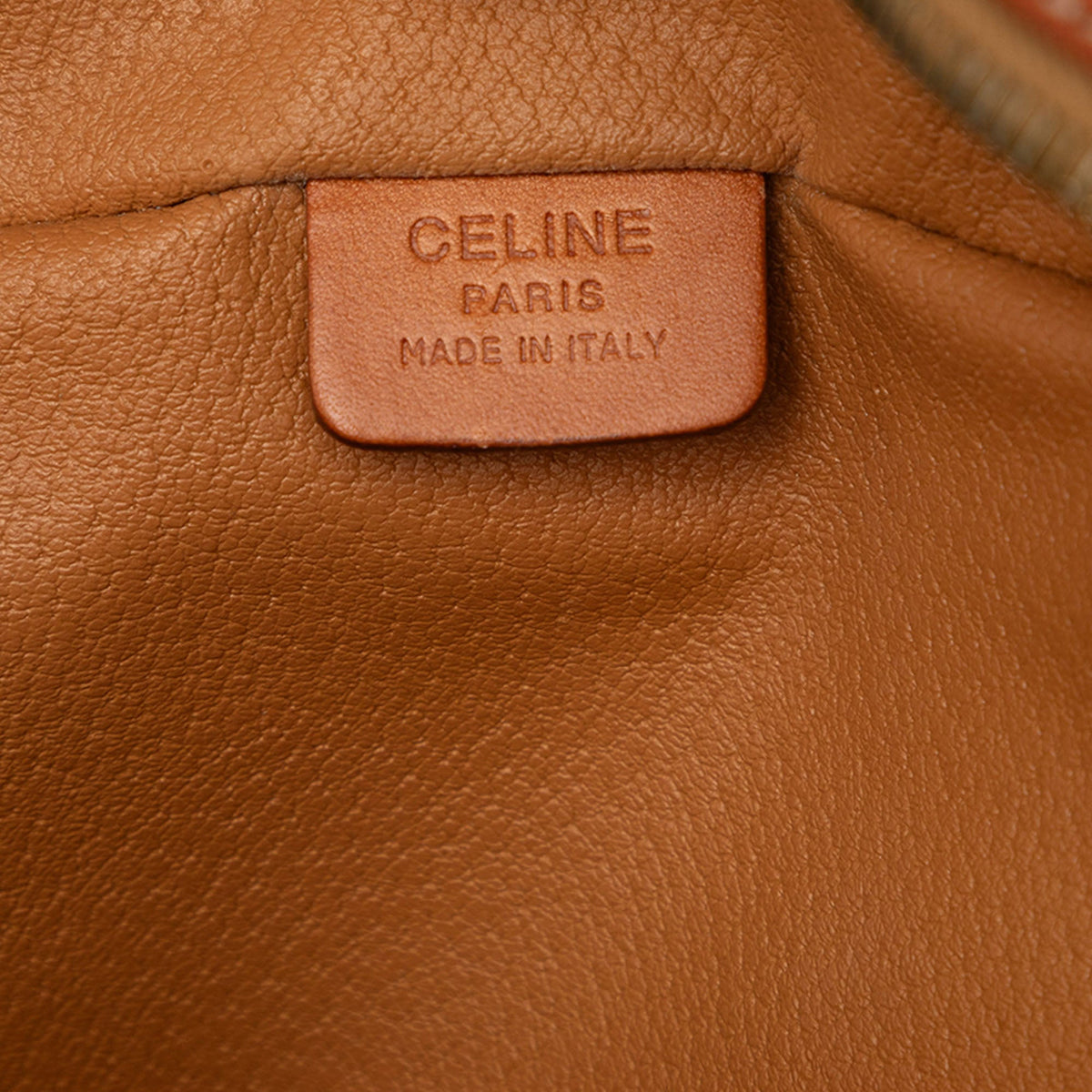 Celine Macadam Coated Canvas Vanity Bag