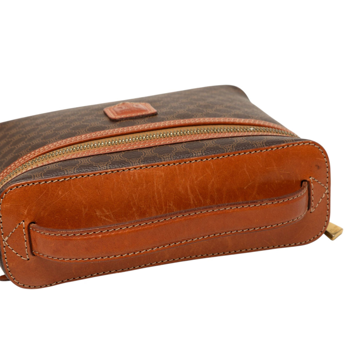 Celine Macadam Coated Canvas Vanity Bag