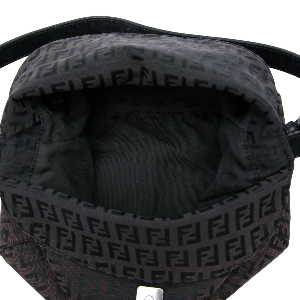 Fendi Zucchino Canvas Double Flap Mamma