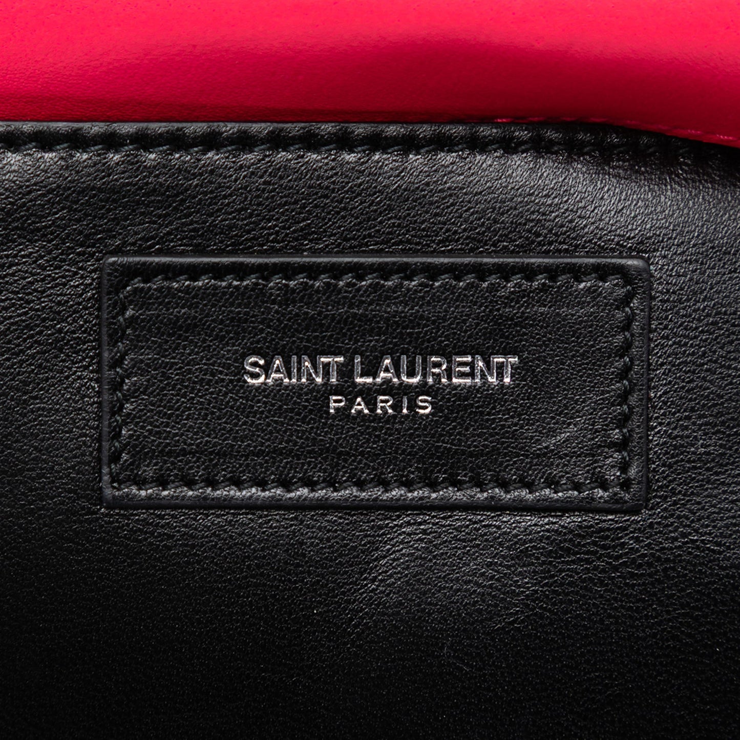 Saint Laurent Smooth Calfskin Monogram Cassandre Clutch