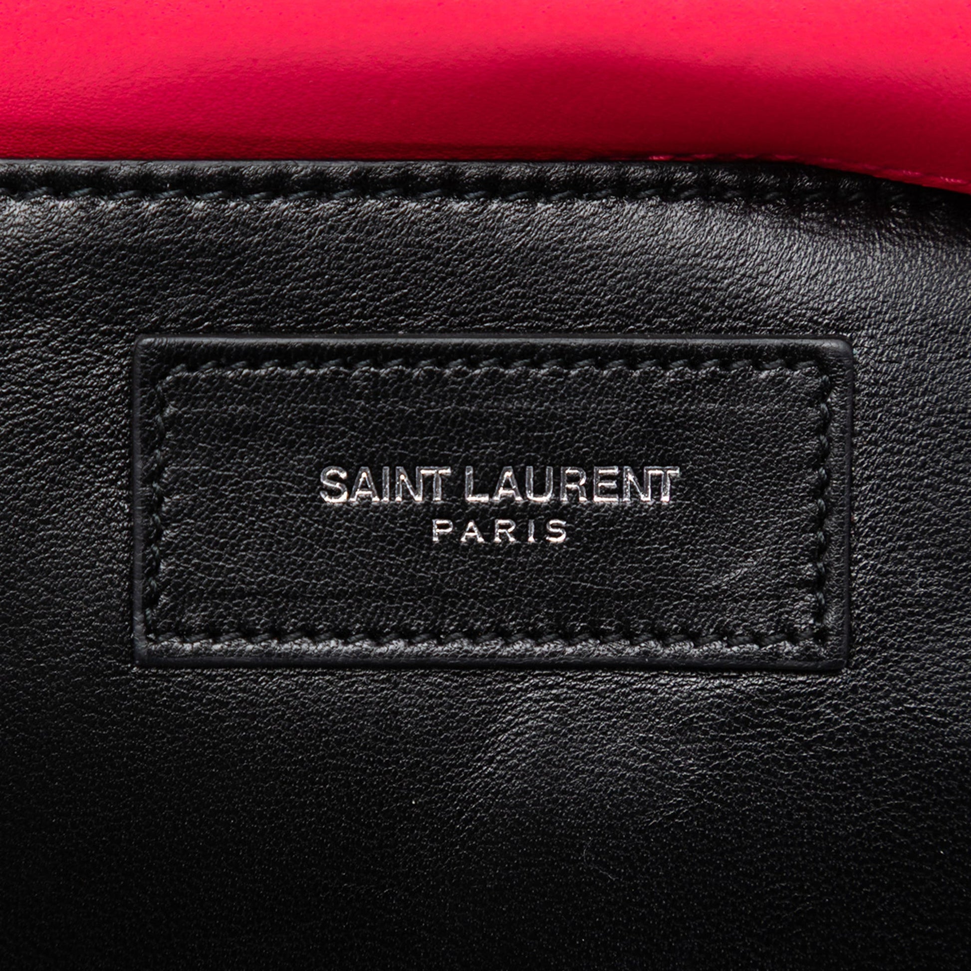 Saint Laurent Smooth Calfskin Monogram Cassandre Clutch