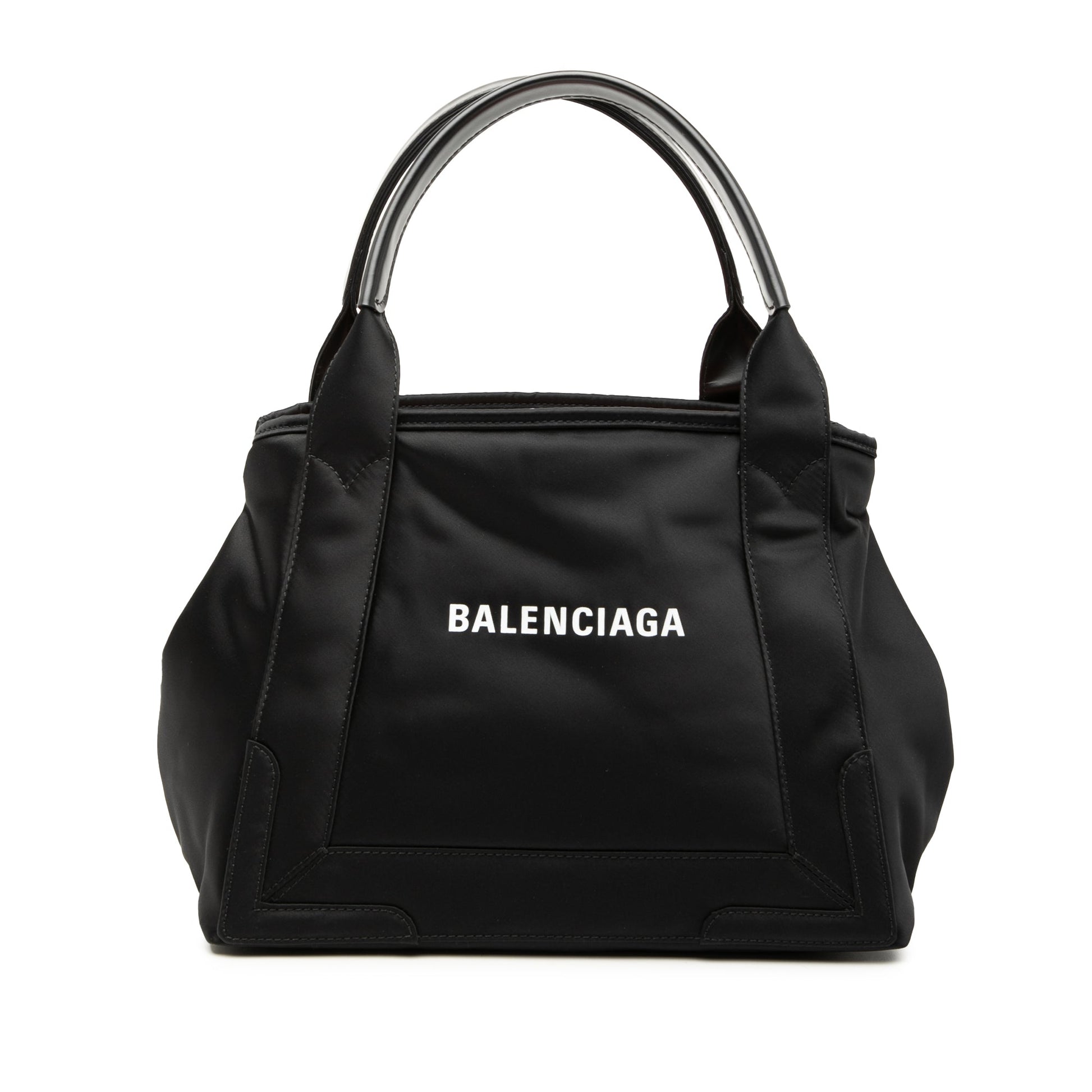 Balenciaga Nylon Navy Cabas Tote S