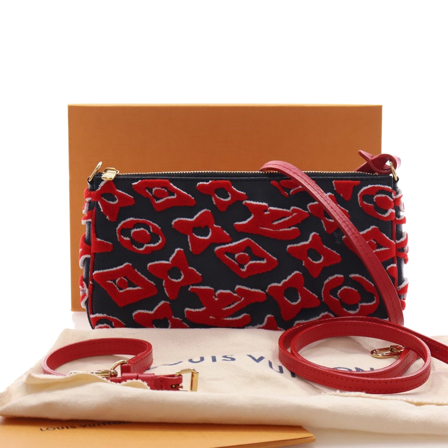 Louis Vuitton Urs Fischer Monogram Tuffetage Pochette Accessoires