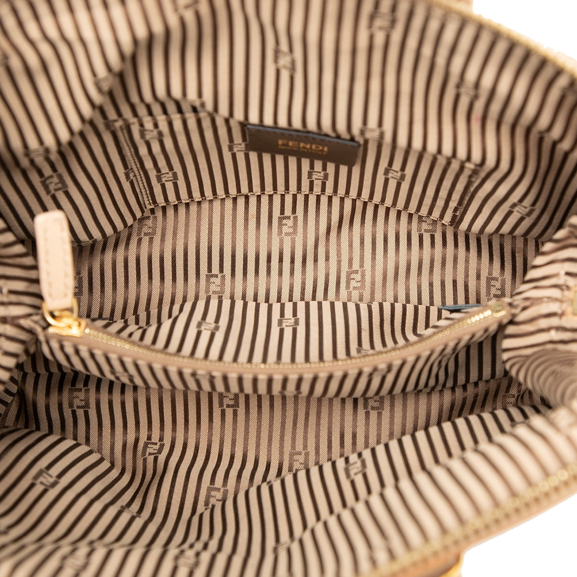 Small Tricolor Leather Chameleon Satchel