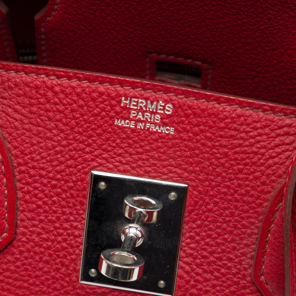 Hermès Togo Birkin Retourne 30 — Red