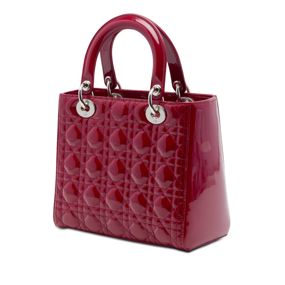 Dior Medium Patent Cannage Lady Dior